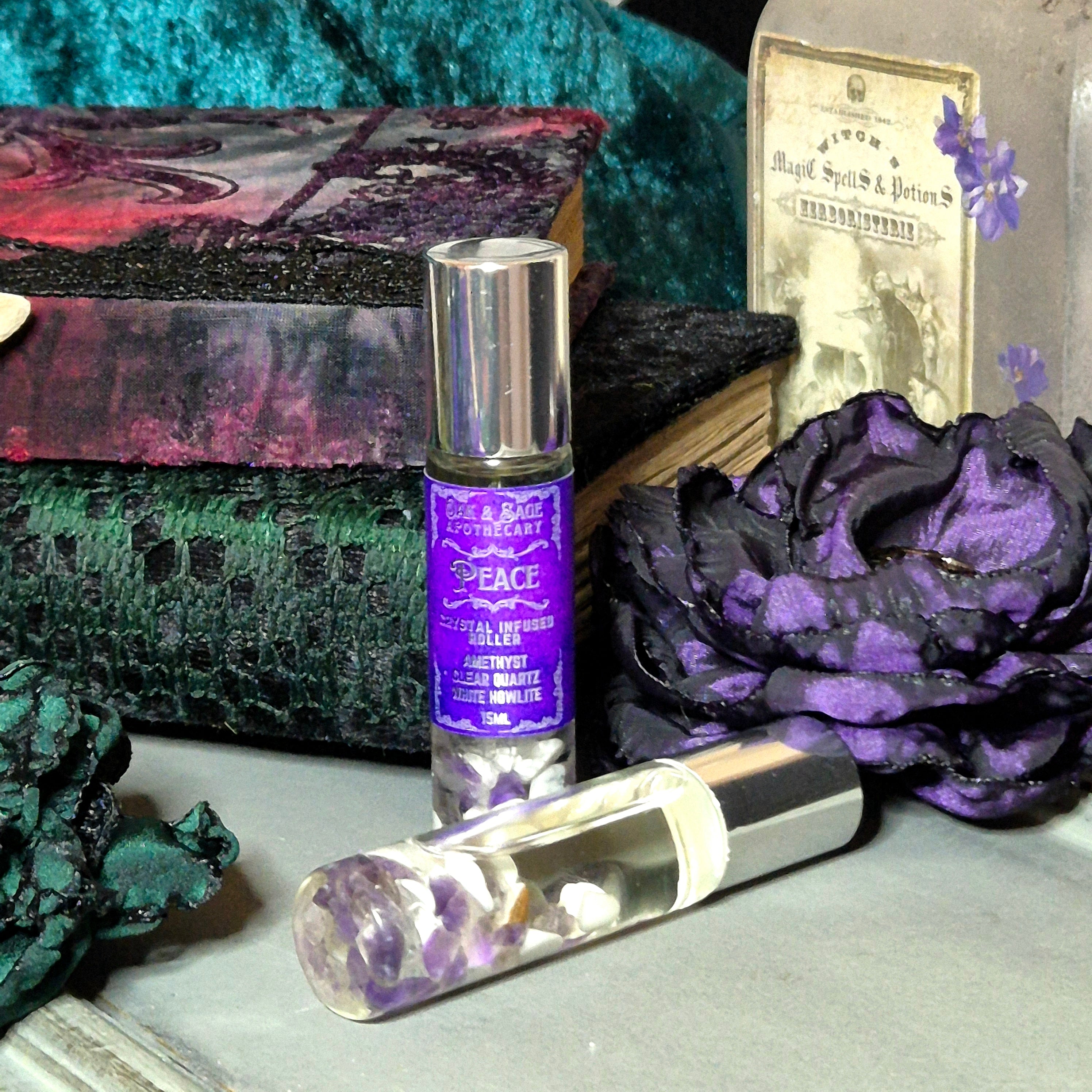 Peace crystal rollers 