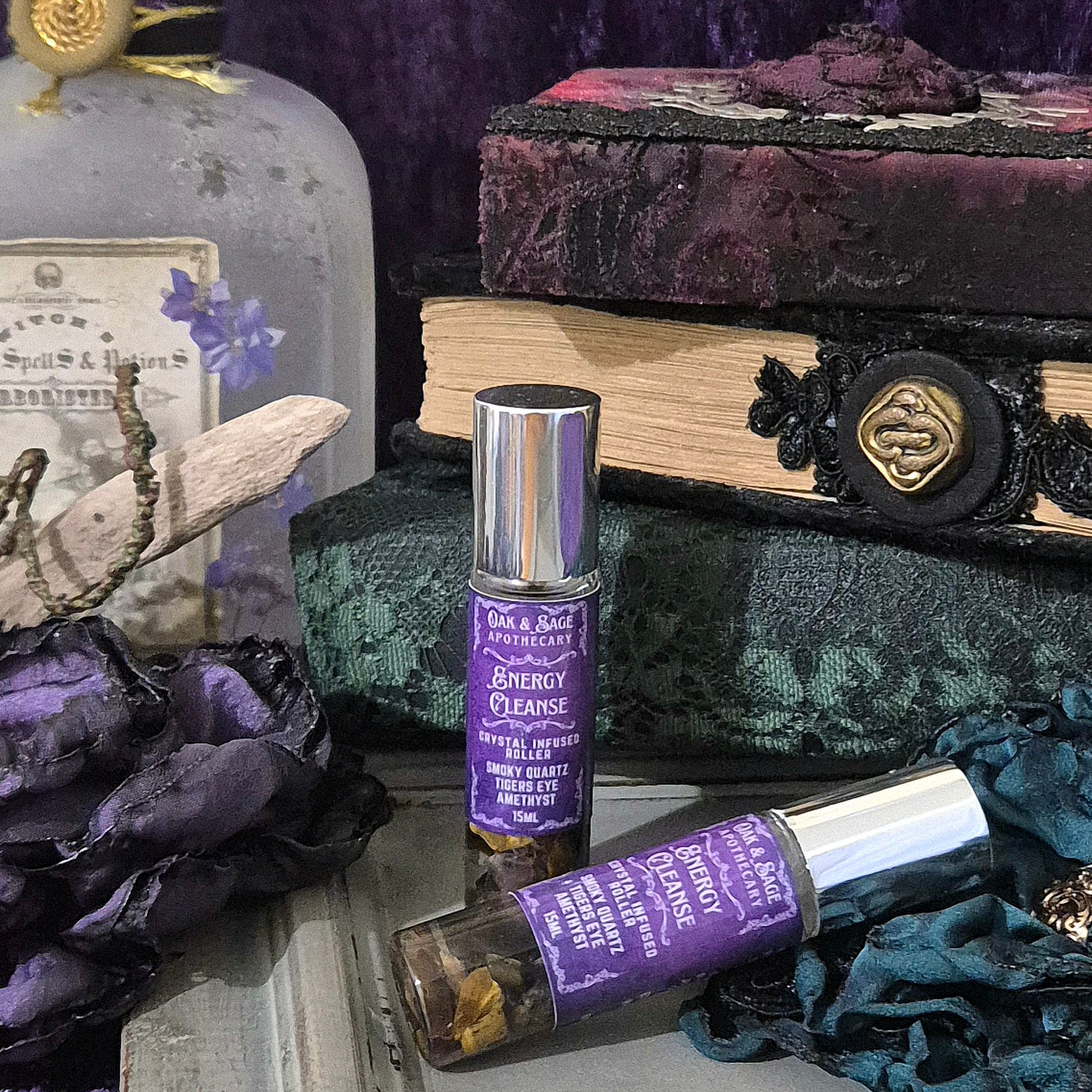 Energy Cleanse - Crystal Infused Roller Bottle