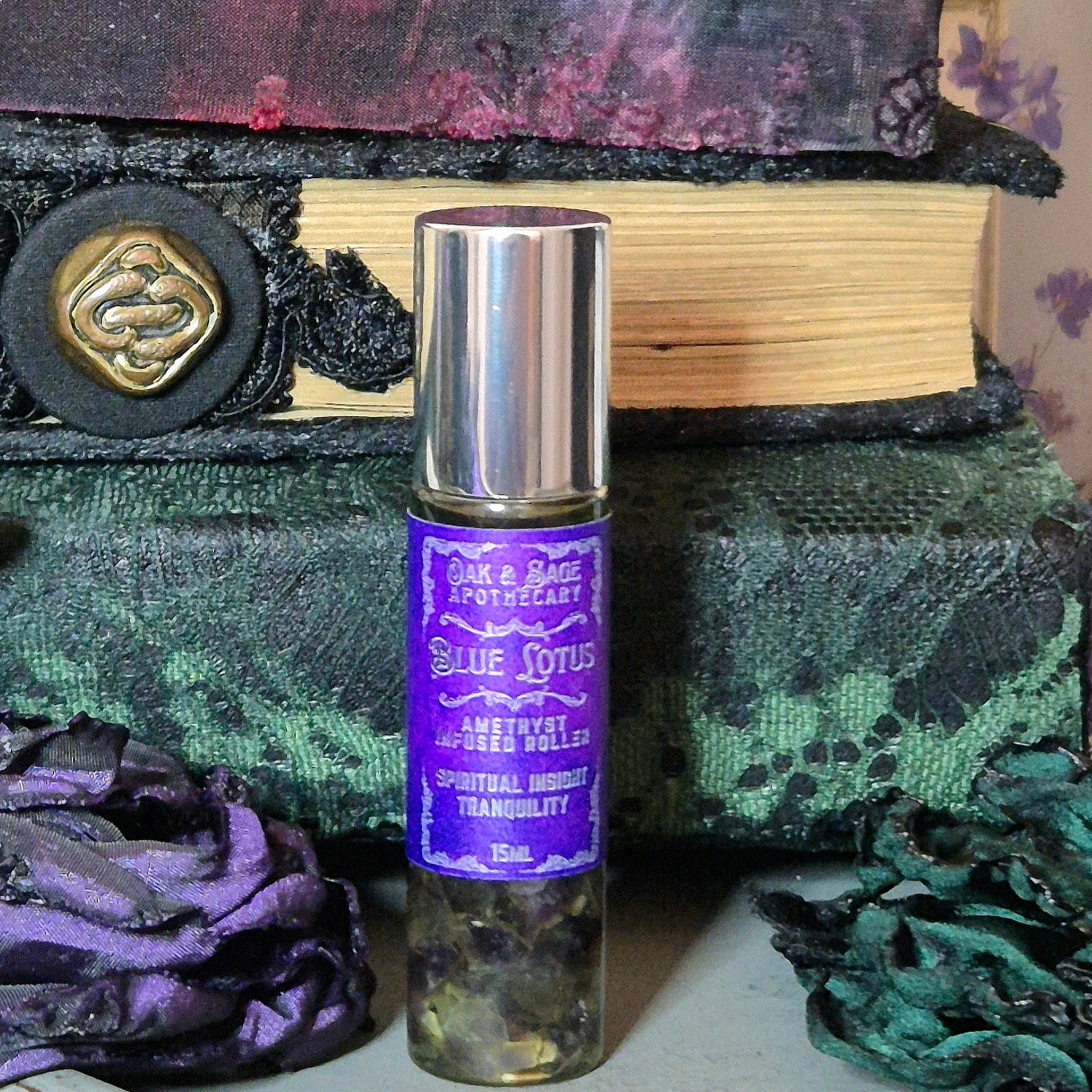 Blue Lotus - Crystal Infused Roller Bottle