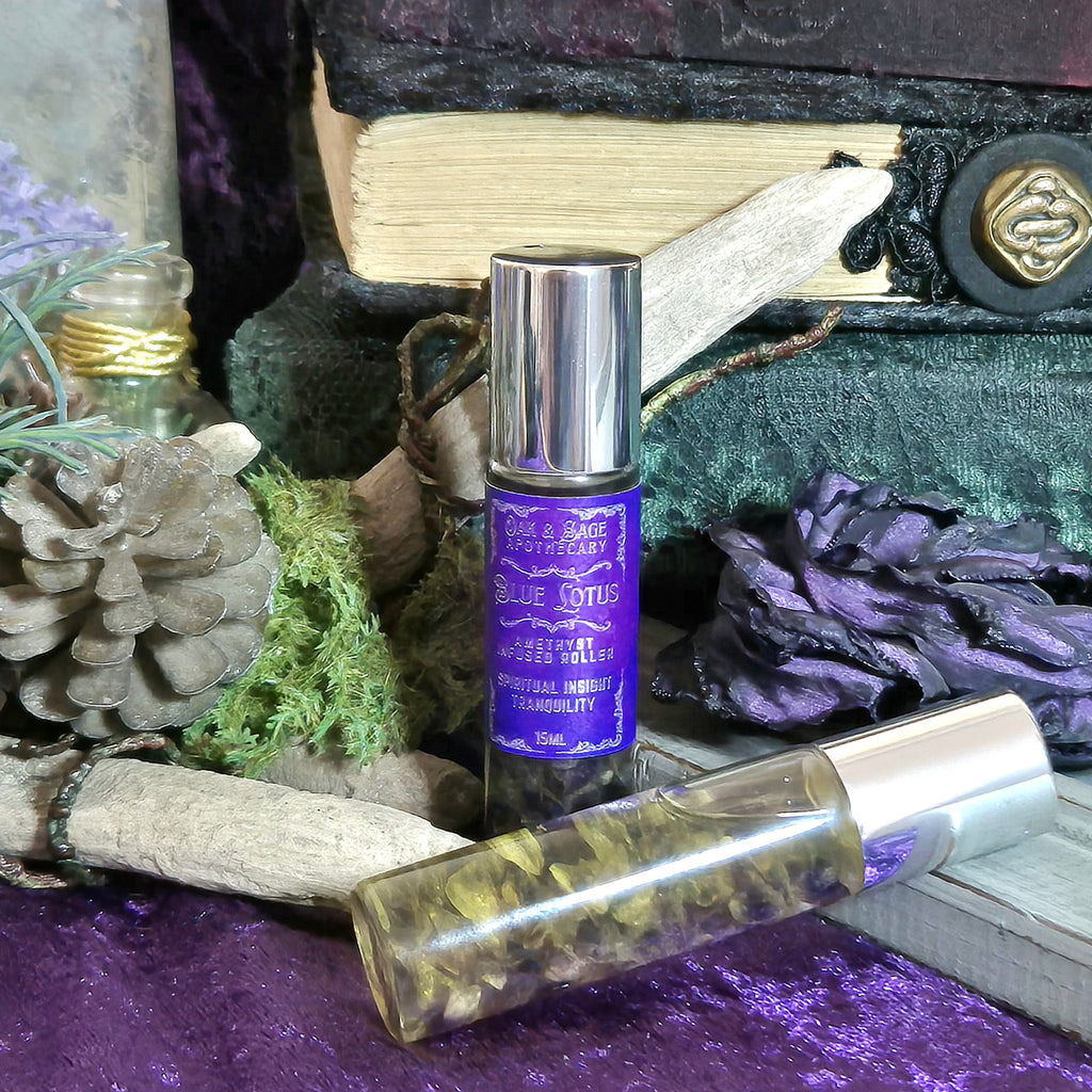 Blue Lotus - Crystal Infused Roller Bottle