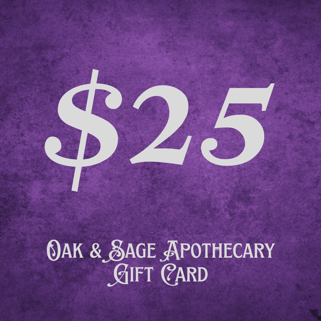 Oak & Sage Apothecary Gift Card - $25